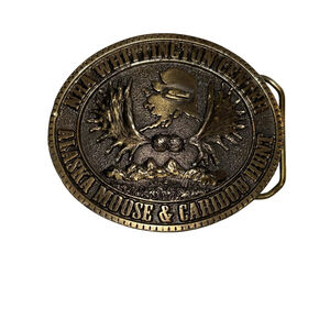 vintage nra belt buckle